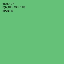 #64C177 - Mantis Color Image