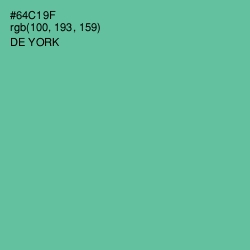 #64C19F - De York Color Image