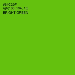 #64C20F - Bright Green Color Image