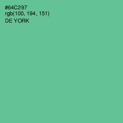 #64C297 - De York Color Image