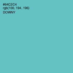 #64C2C4 - Downy Color Image