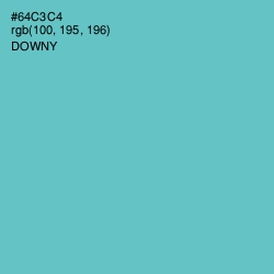 #64C3C4 - Downy Color Image