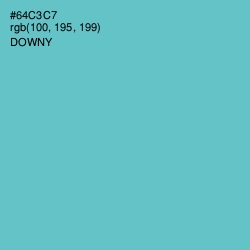 #64C3C7 - Downy Color Image