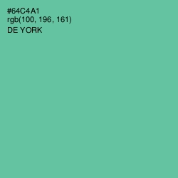 #64C4A1 - De York Color Image