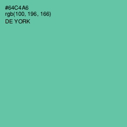 #64C4A6 - De York Color Image