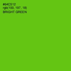 #64C512 - Bright Green Color Image