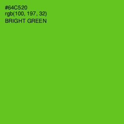 #64C520 - Bright Green Color Image