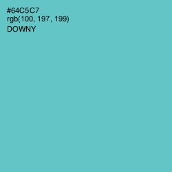 #64C5C7 - Downy Color Image