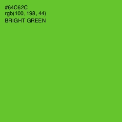 #64C62C - Bright Green Color Image