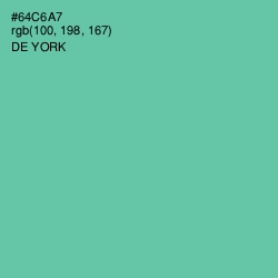 #64C6A7 - De York Color Image