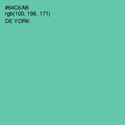 #64C6AB - De York Color Image
