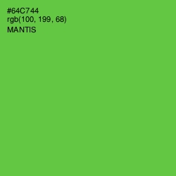 #64C744 - Mantis Color Image