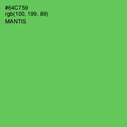 #64C759 - Mantis Color Image