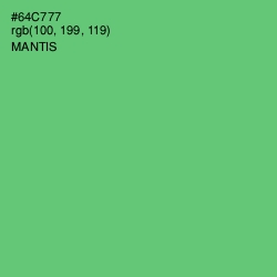 #64C777 - Mantis Color Image