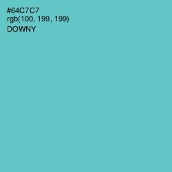 #64C7C7 - Downy Color Image