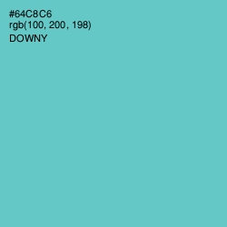 #64C8C6 - Downy Color Image