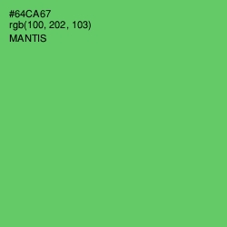 #64CA67 - Mantis Color Image