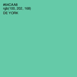 #64CAA8 - De York Color Image