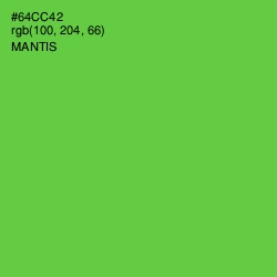 #64CC42 - Mantis Color Image