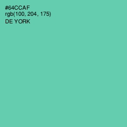 #64CCAF - De York Color Image