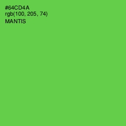 #64CD4A - Mantis Color Image