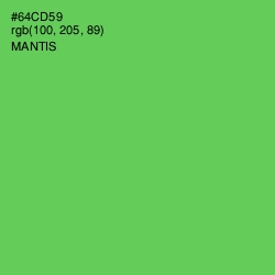 #64CD59 - Mantis Color Image