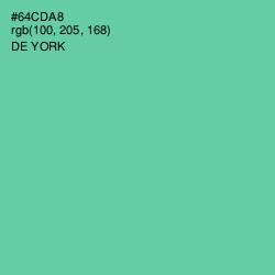 #64CDA8 - De York Color Image