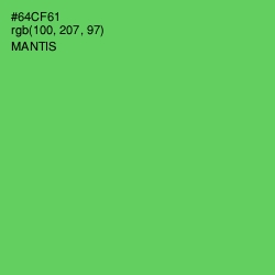 #64CF61 - Mantis Color Image