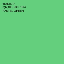 #64D07D - Pastel Green Color Image