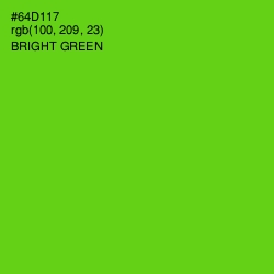 #64D117 - Bright Green Color Image