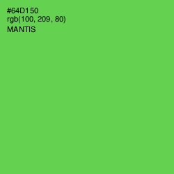 #64D150 - Mantis Color Image