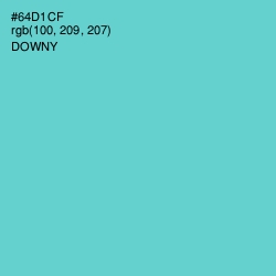 #64D1CF - Downy Color Image