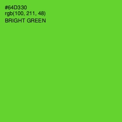 #64D330 - Bright Green Color Image