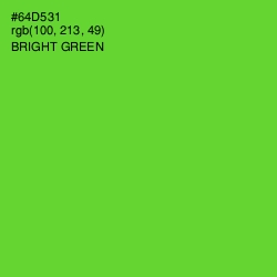 #64D531 - Bright Green Color Image