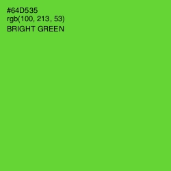 #64D535 - Bright Green Color Image