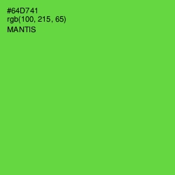 #64D741 - Mantis Color Image