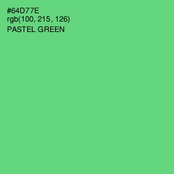 #64D77E - Pastel Green Color Image