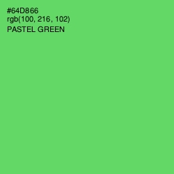 #64D866 - Pastel Green Color Image