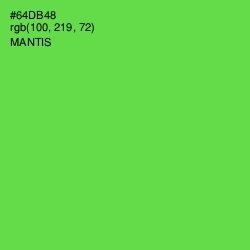 #64DB48 - Mantis Color Image