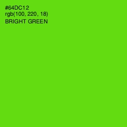 #64DC12 - Bright Green Color Image