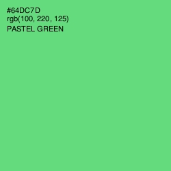 #64DC7D - Pastel Green Color Image