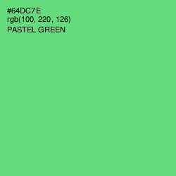 #64DC7E - Pastel Green Color Image