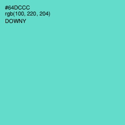 #64DCCC - Downy Color Image