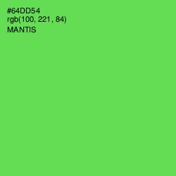 #64DD54 - Mantis Color Image