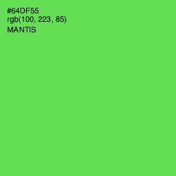 #64DF55 - Mantis Color Image