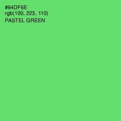 #64DF6E - Pastel Green Color Image