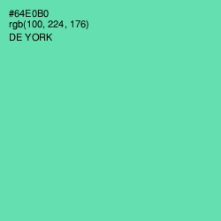 #64E0B0 - De York Color Image