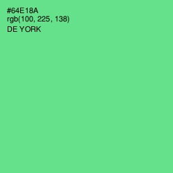 #64E18A - De York Color Image