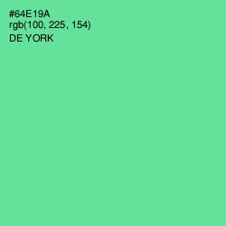 #64E19A - De York Color Image