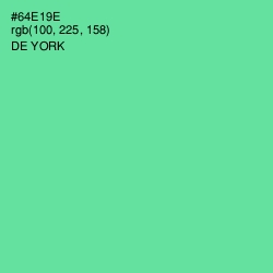 #64E19E - De York Color Image